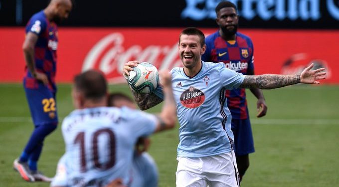 Barcelona deja ir el triunfo ante el Celta y se aleja de La Liga