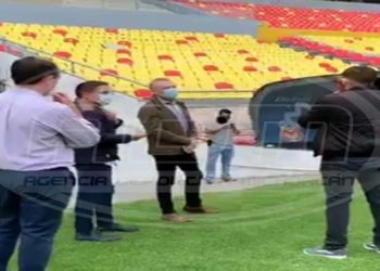 José Luis Higuera, supervisa el Estadio Morelos