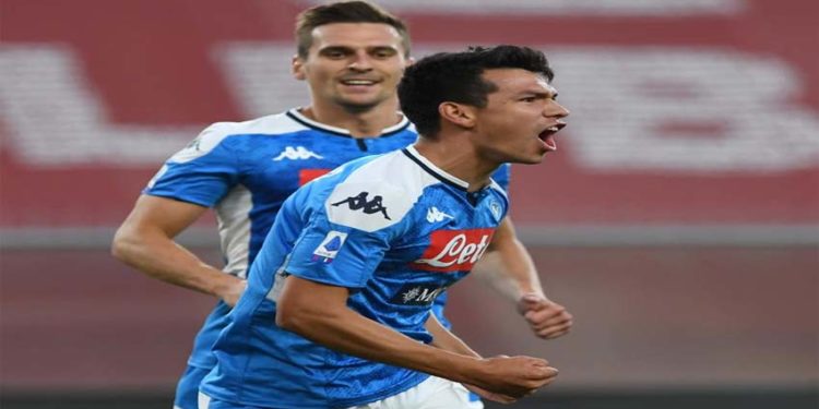 Con gol del “Chucky” Lozano, el Napoli derrotó al Genoa