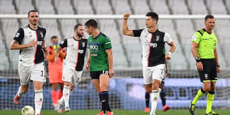 Cristiano Ronaldo le da el empate a la Juventus ante el Atalanta