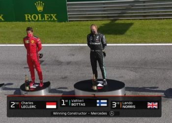 Valtteri Bottas gana el GP de Austria; el mexicano ‘Checo’ Pérez terminó sexto