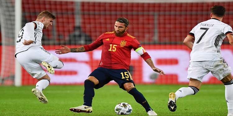 Eapaña y Alemania debutan con empate en la Nations League