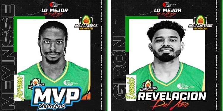 Jerome Meyinsse y Daniel Girón, han sido galardonados por la LNBP