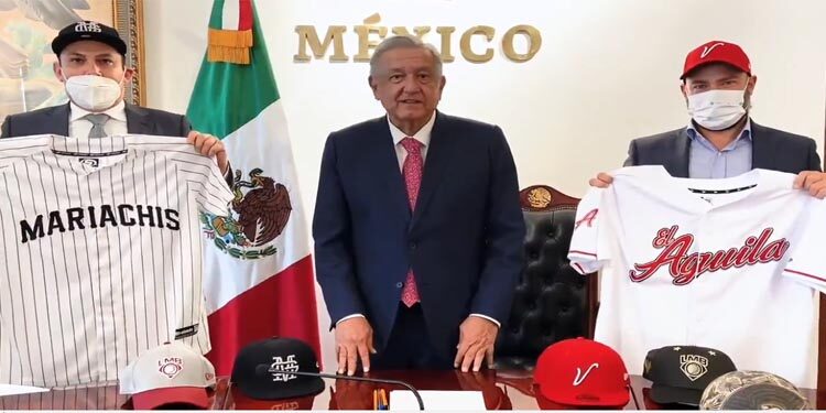 AMLO anuncia dos nuevas franquicias de expansión de la Liga Mexicana de Béisbol