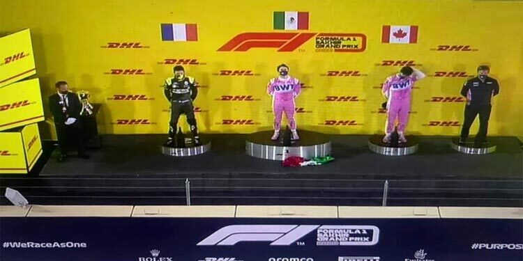 ¡Histórico! Sergio Pérez gana el GP de Sakhir y su primera carrera en Fórmula 1