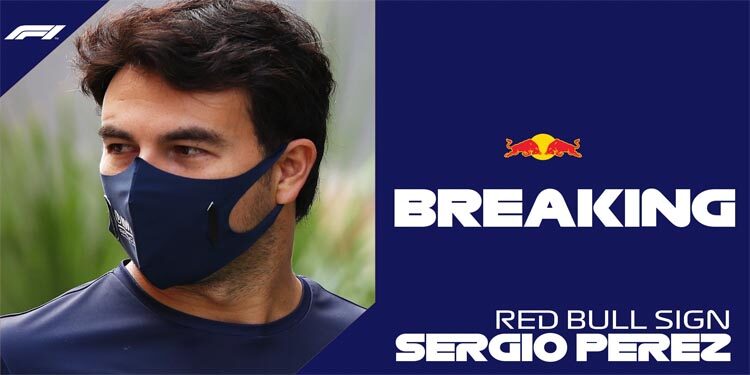 OFICIAL | Sergio Pérez es nuevo piloto de Red Bull