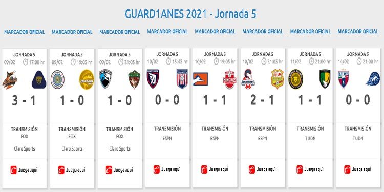 Liga Expansión MX | Resumen Jornada 5