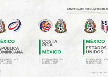 Confirman el calendario de juegos del Preolímpico de Concacaf