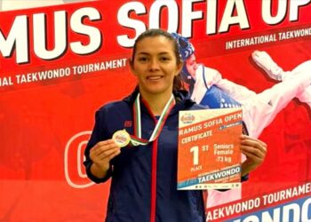 María del Rosario Espinoza, ganó medalla de oro en Bulgaria