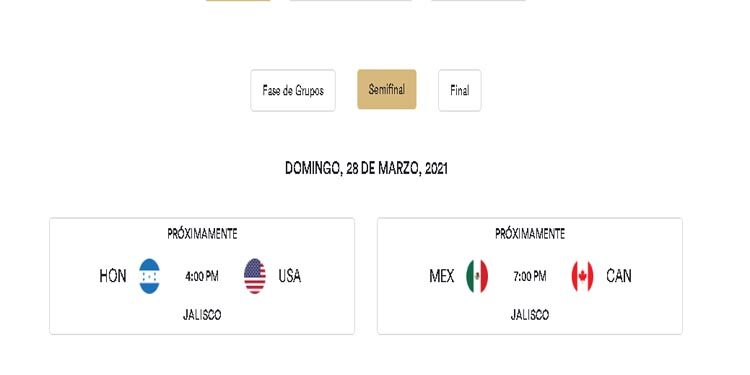 Definidas las Semifinales del Preolímpico de Concacaf