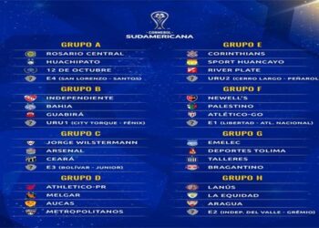 Definidos los grupos de la Copa Sudamericana