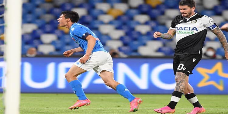 ‘Chucky’ Lozano anota gol en la goleada del Napoli al Udinese