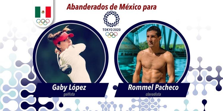 María Gabriela López y Rommel Pacheco serán los abanderados de México en Tokio 2020