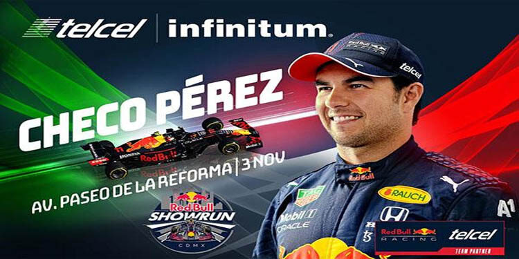 Sergio Pérez y Red Bull Racing realizarán una exhibición en un circuito callejero en la CDMX