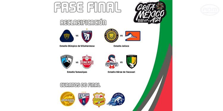 Definida la Fase Final en la Liga Expansión MX