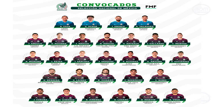 Anuncian a los convocados que buscarán lograr el boleto a Qatar 2022