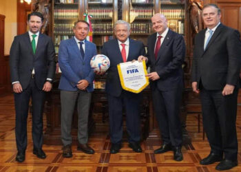 Gianni Infantino visita México como parte del proceso rumbo al Mundial 2026