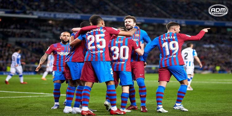Barcelona vence a la Real Sociedad y se mantiene segundo de LaLiga