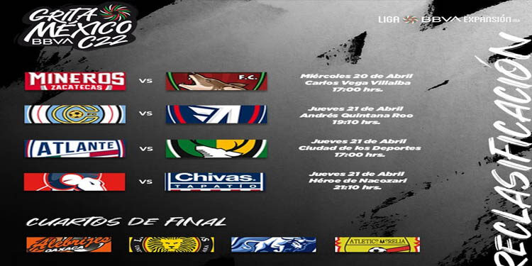 Definidos los horarios de la Reclasificación en la Liga Expansión MX