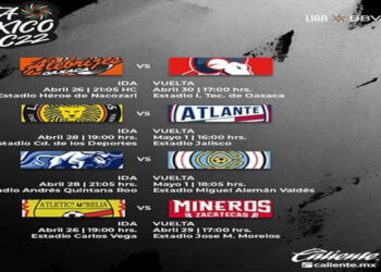 Definidos los horarios de los Cuartos de Final en la Liga Expansión MX