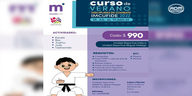 En puerta curso de verano de disciplinas de combate del Imcufide