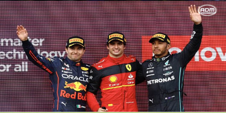 ¡Carrerón de ‘Checo! Sergio Pérez es segundo en el GP de Silverstone; Carlos Sainz es primero