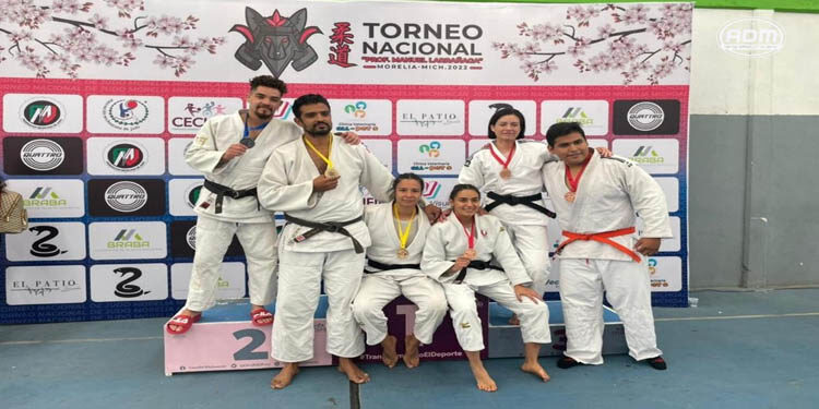 Michoacán obtuvo 25 medallas en el Torneo Nacional Manuel Larrañaga de Judo