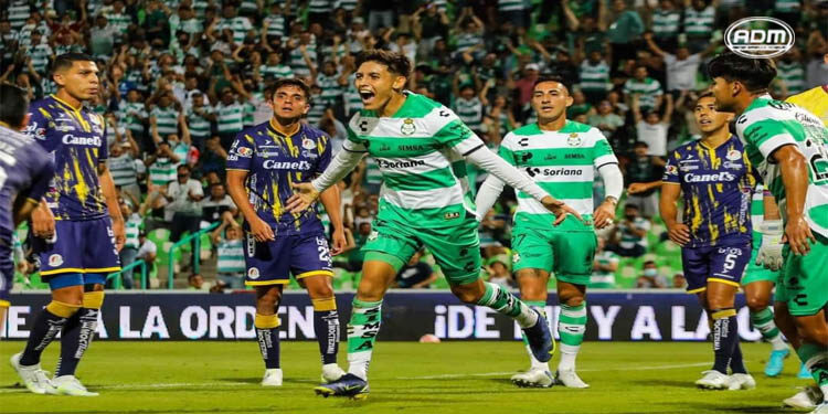 Santos goleó al Atlético de San Luis y liga su cuarta victoria consecutiva