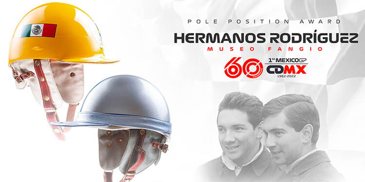 El ganador de la pole position del México GP recibirá cascos de los Hermanos Rodríguez