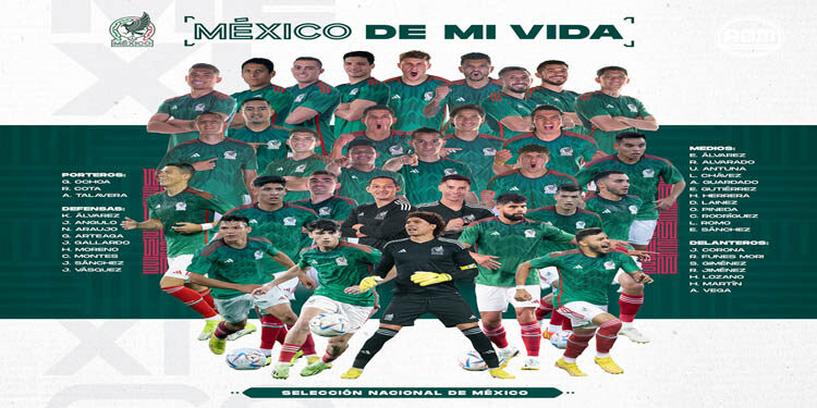 México anuncia su lista preliminar para Qatar 2022