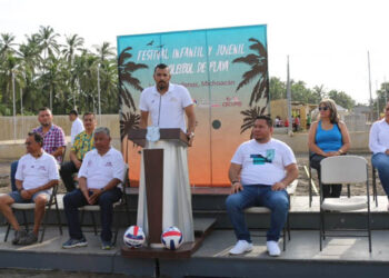 Inaugura Cecufid Festival Infantil y Juvenil de Voleibol de Playa en Lázaro Cárdenas