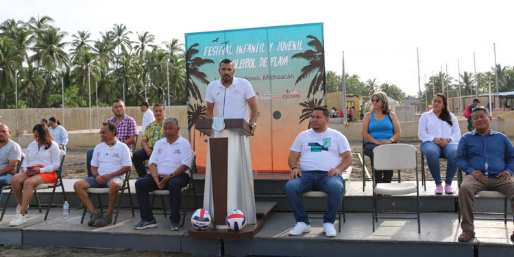 Inaugura Cecufid Festival Infantil y Juvenil de Voleibol de Playa en Lázaro Cárdenas