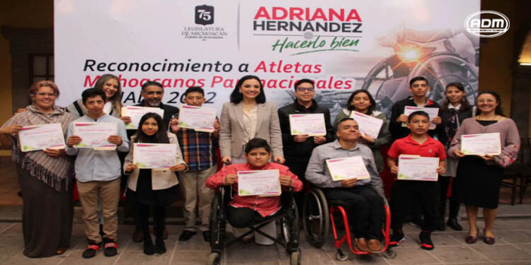 Diputada Adriana Hernández reconoce a Deportistas Paranacionales
