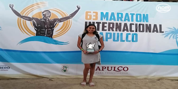 Consigue moreliana 2do. lugar en el Maratón Internacional de Acapulco