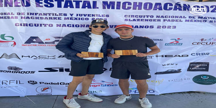 Atletas morelianos campeones absolutos del 2° Torneo Estatal de Pádel Michoacán 2023
