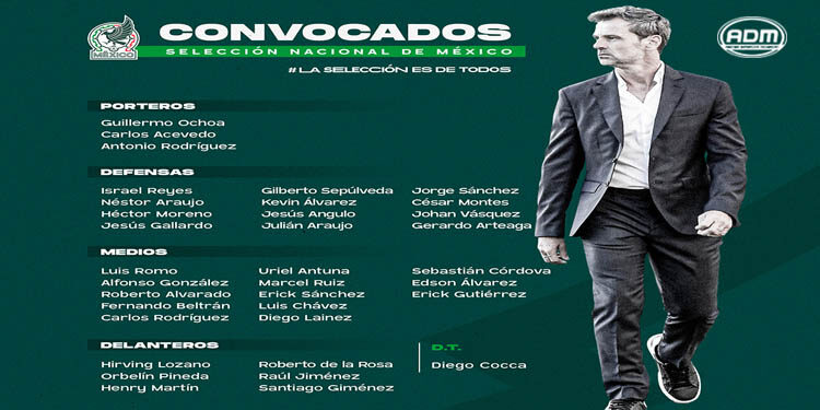 Diego Cocca anuncia a sus primeros convocados para la siguiente fecha de la Nations League