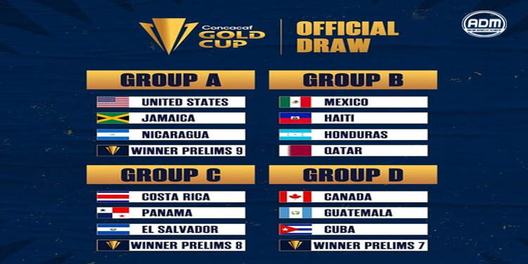 Definidos los grupos de la Copa Oro 2023