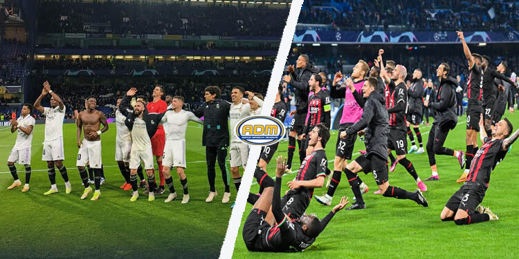 El Real Madrid y el Milan son los primeros semifinalistas de la Champions League
