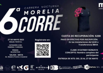 IJUM invita a formar parte de la 6ta Carrera Nocturna: Morelia Corre