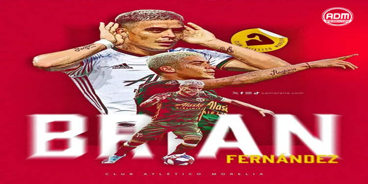 OFICIAL | Brian Fernández es nuevo delantero del Atlético Morelia