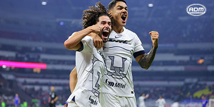 Los Pumas rugen y golean a la Máquina en el Azteca