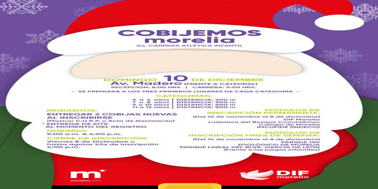 Carrera “Cobijemos Morelia 2023”, promueve el deporte y la solidaridad: Paola Delgadillo