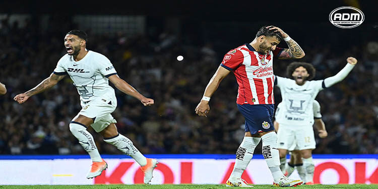 Pumas vence a Chivas y se queda con el 4to. lugar general