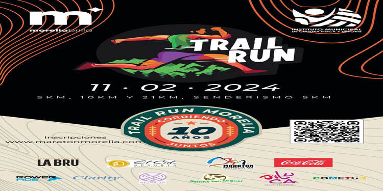 Presentan 10a. Carrera Trail Run Morelia 2024