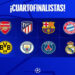 Definidos los enfrentamientos de Cuartos de Final de la Champions League